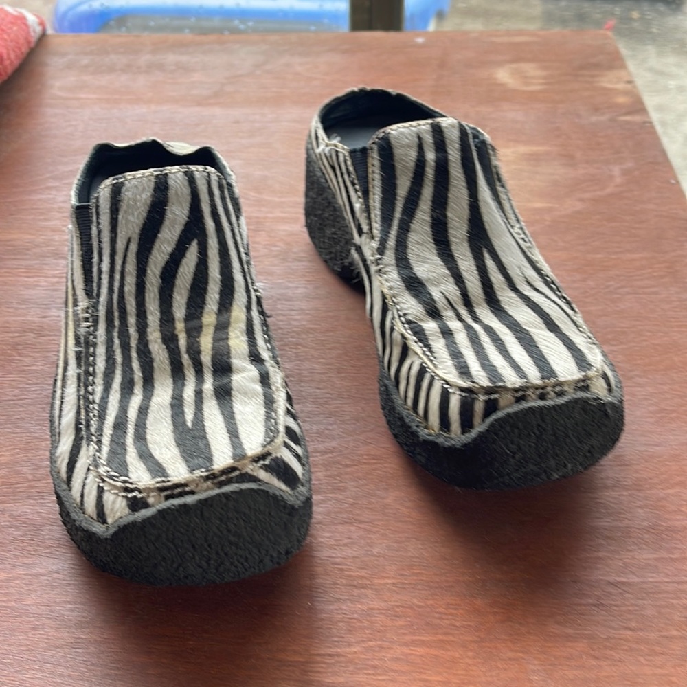 Zebra print slip on